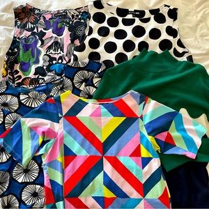🌈 Lot of 5 Marimekko collab women’s tops - sz M-L 🇫🇮